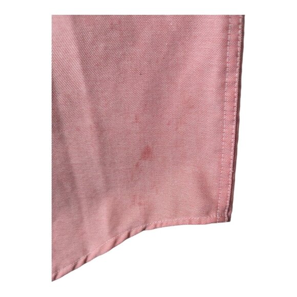 Saddlebred Mens 17.5 34/35 Easy Care Oxford Button-Down Shirt Pink - Picture 2 of 11